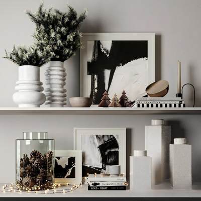 现代瓶资陈设摆件组合